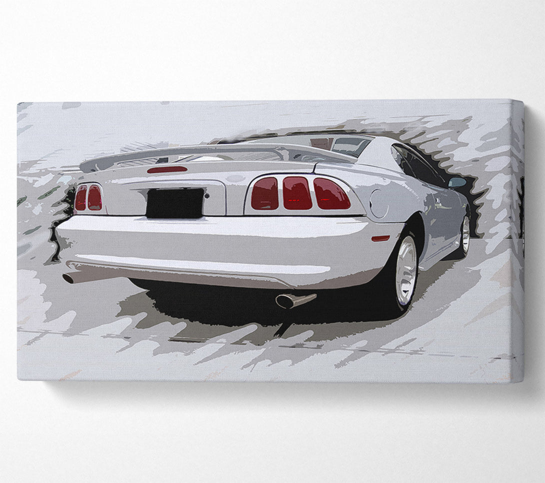  A Canvas Print of Retro Twin Turbo Canvas Wall Art