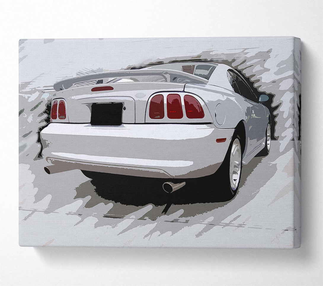  A Canvas Print of Retro Twin Turbo Canvas Wall Art