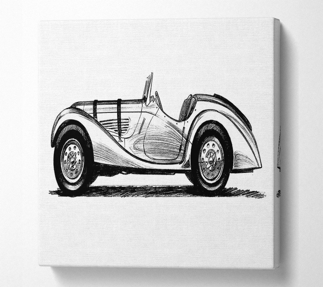  A Canvas Print of Vintage Old Timer Canvas Art