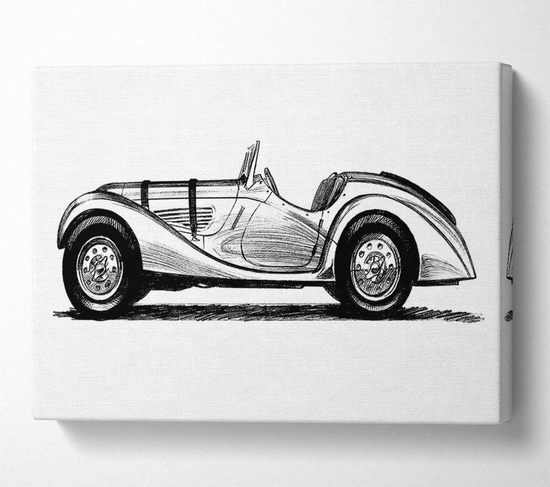  A Canvas Print of Vintage Old Timer Canvas Art