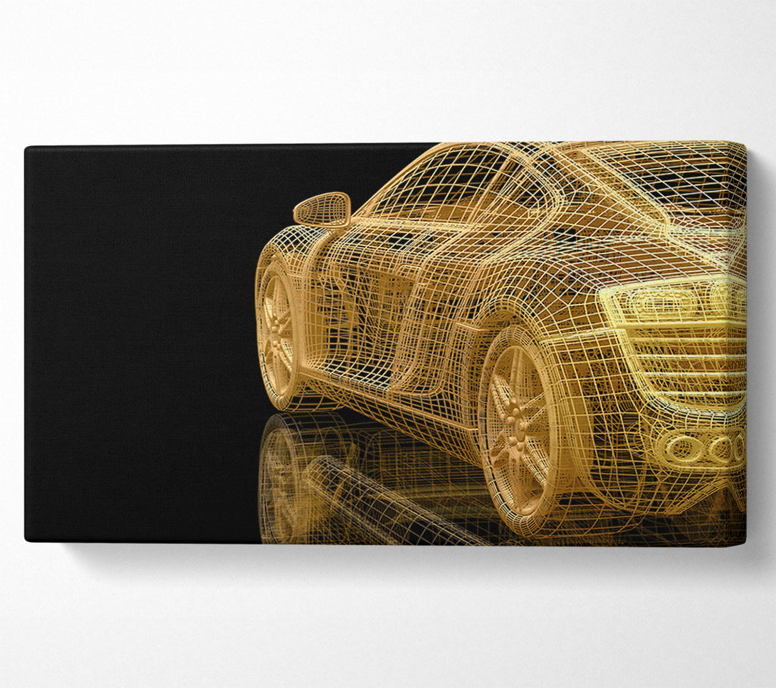  A Canvas Print of Gold Concept Canvas Wall Art