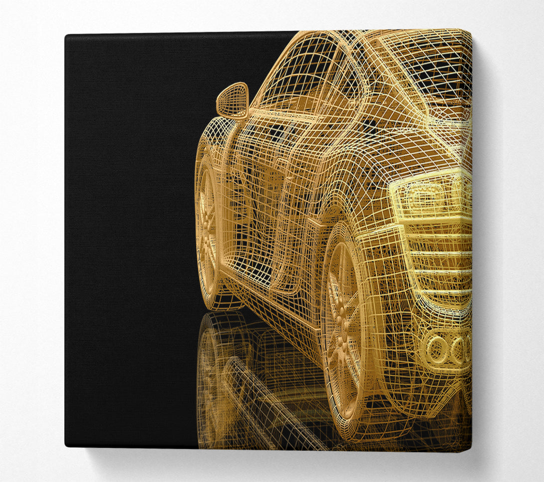  A Canvas Print of Gold Concept Canvas Wall Art