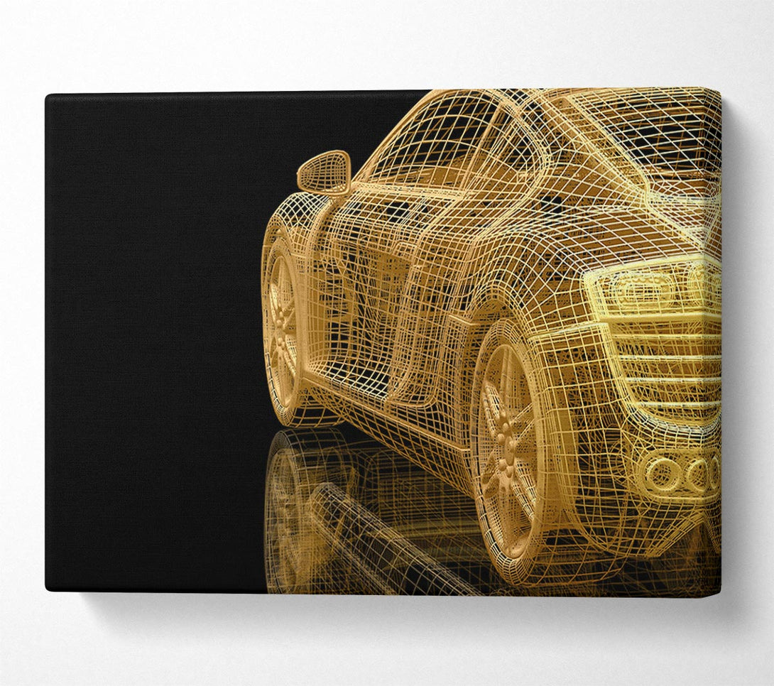  A Canvas Print of Gold Concept Canvas Wall Art