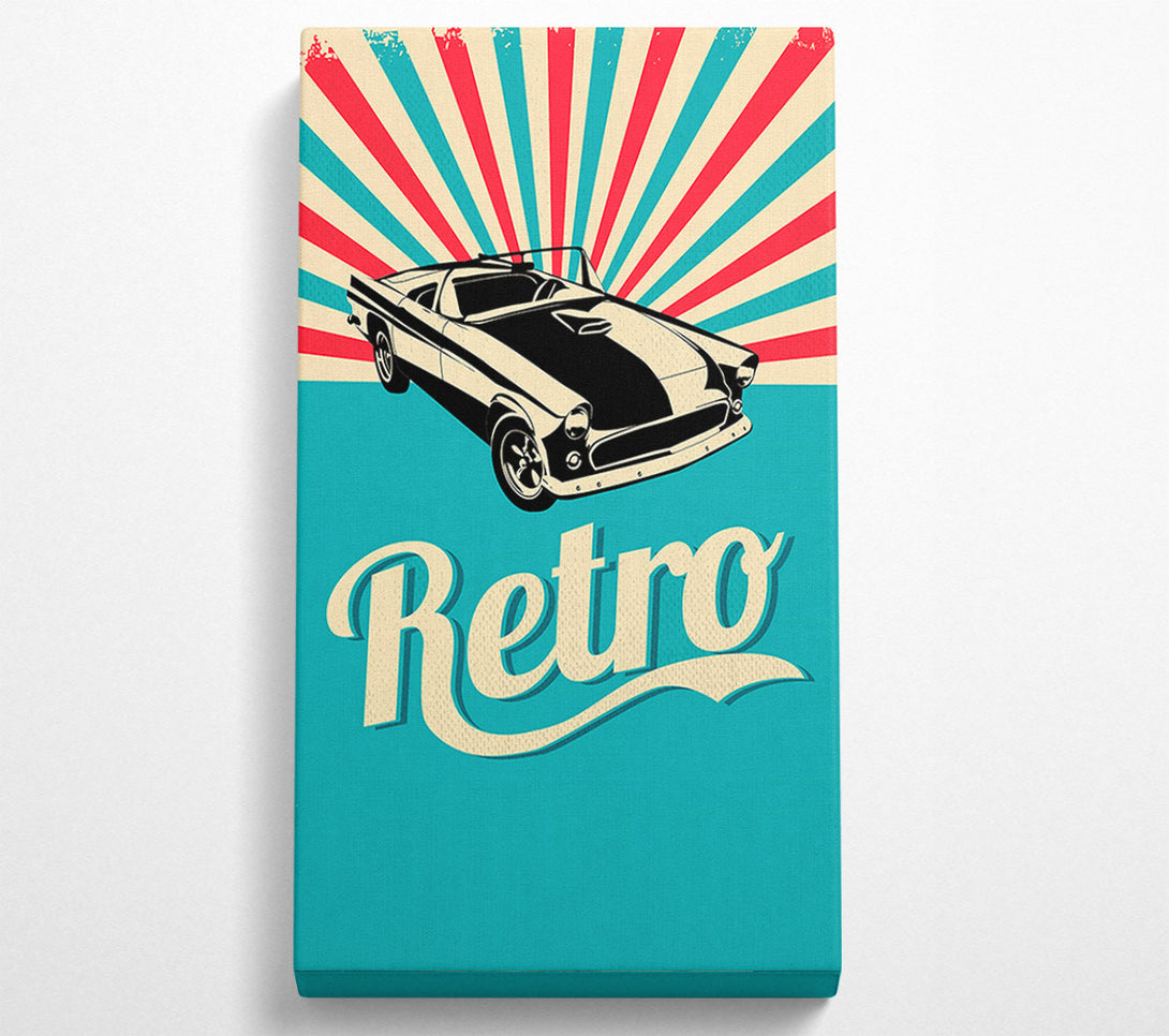  A Canvas Print of Retro Poster Canvas Art