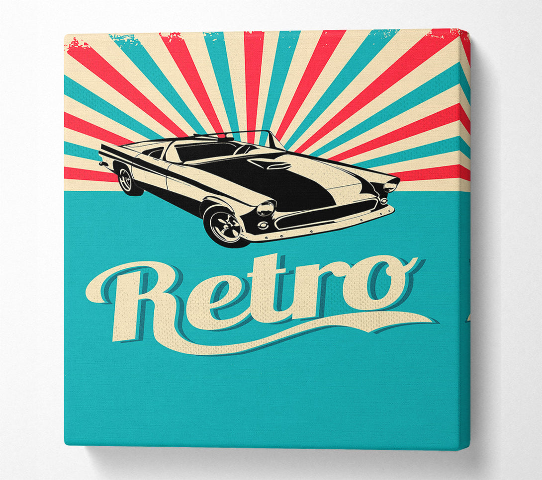  A Canvas Print of Retro Poster Canvas Art