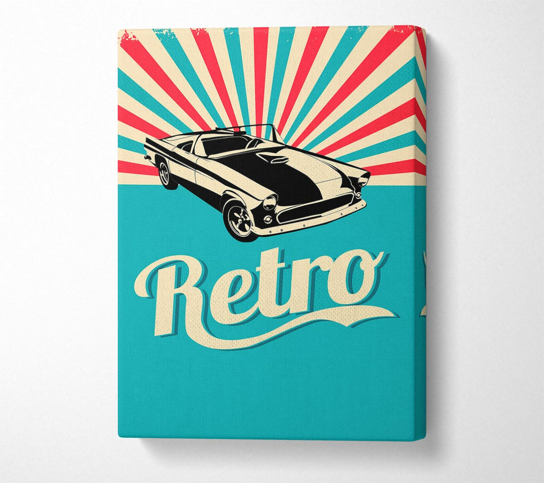  A Canvas Print of Retro Poster Canvas Art