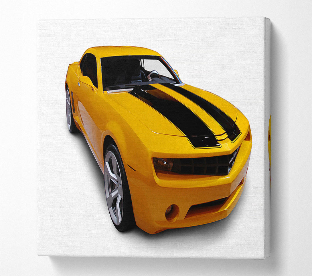 A Canvas Print of Bumblebee Chevrolet Camaro Canvas Art