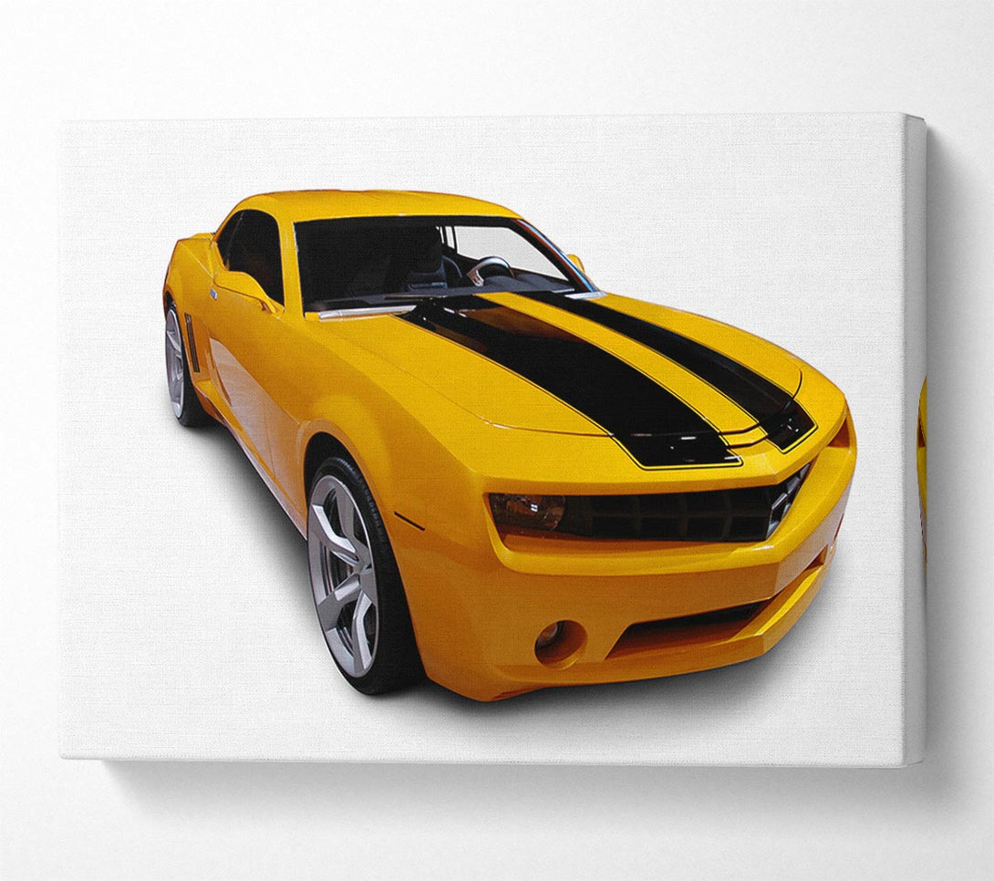  A Canvas Print of Bumblebee Chevrolet Camaro Canvas Art