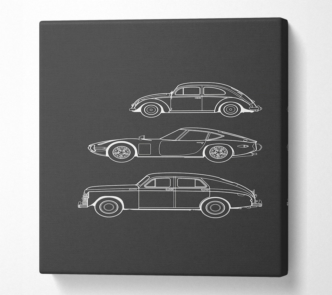  A Canvas Print of British Classic 7 Canvas Wall Art