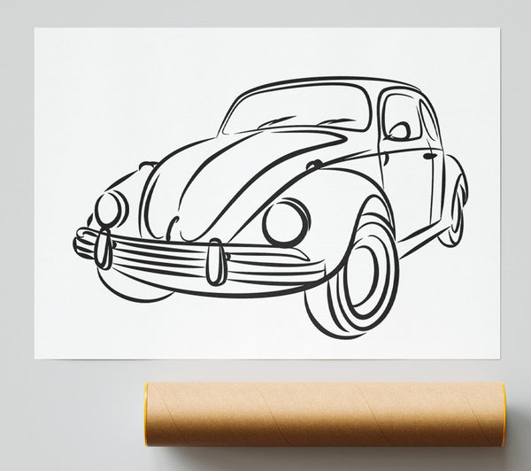 Vw Beetle Outline