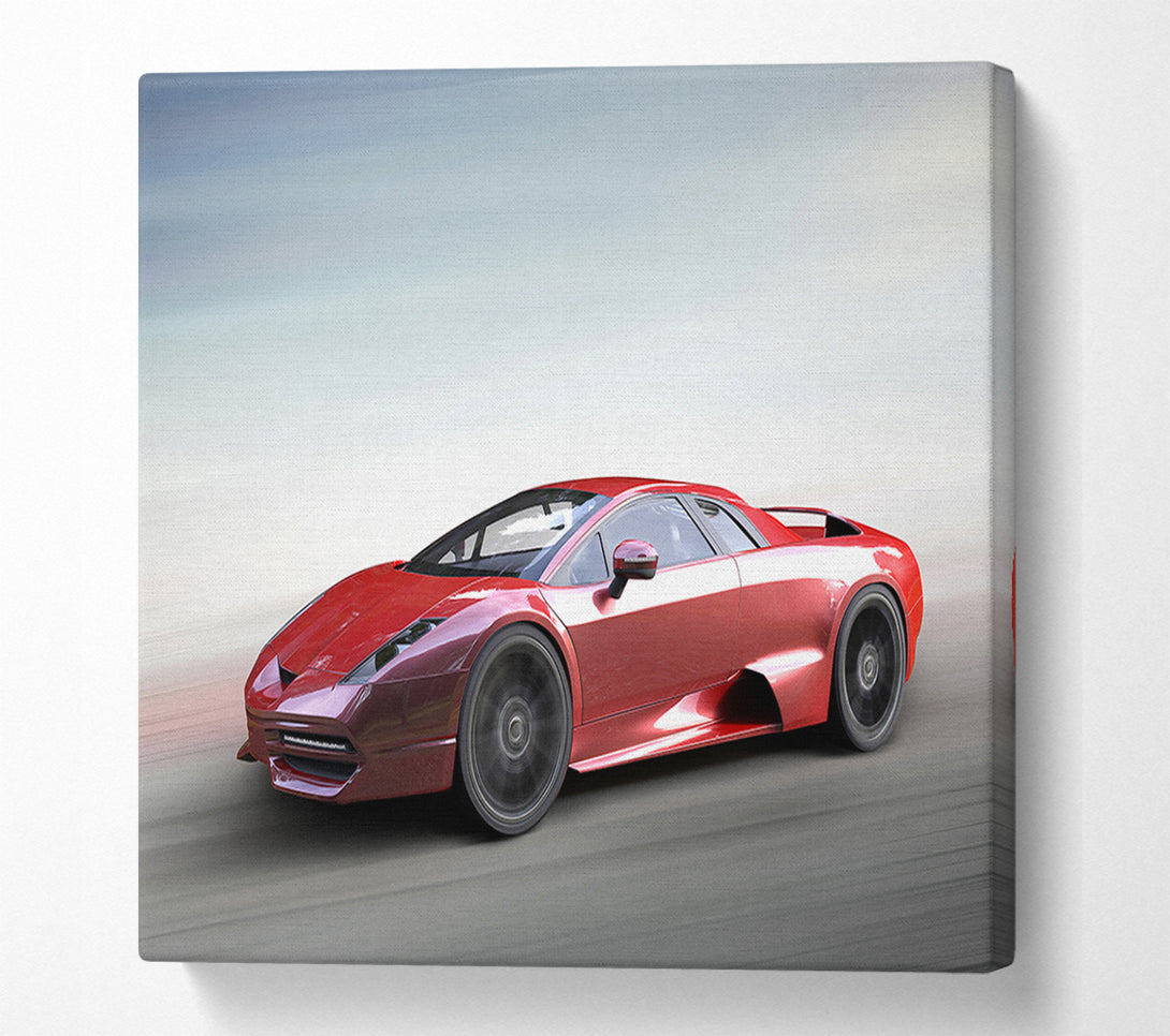  A Canvas Print of Red Speed Canvas Print