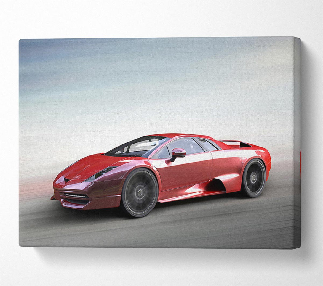  A Canvas Print of Red Speed Canvas Print