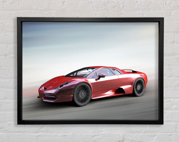 Red Speed Framed Print