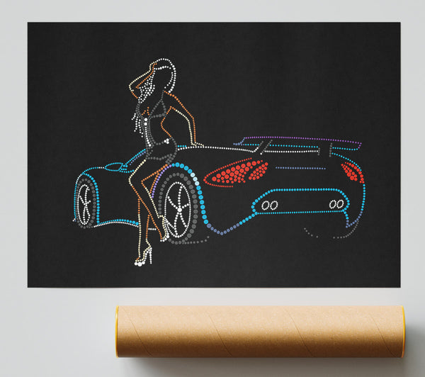 Lamborgini Lights Poster