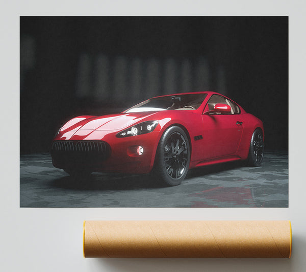 Maserati Red Giclee Print