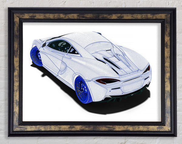 Wireframe Concept 1 Framed Print
