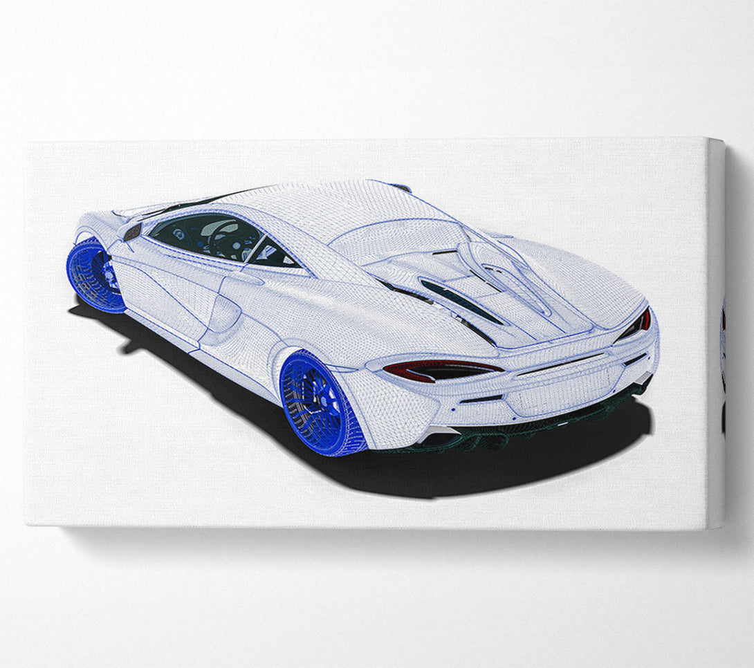  A Canvas Print of Wireframe Concept 1 Canvas Art
