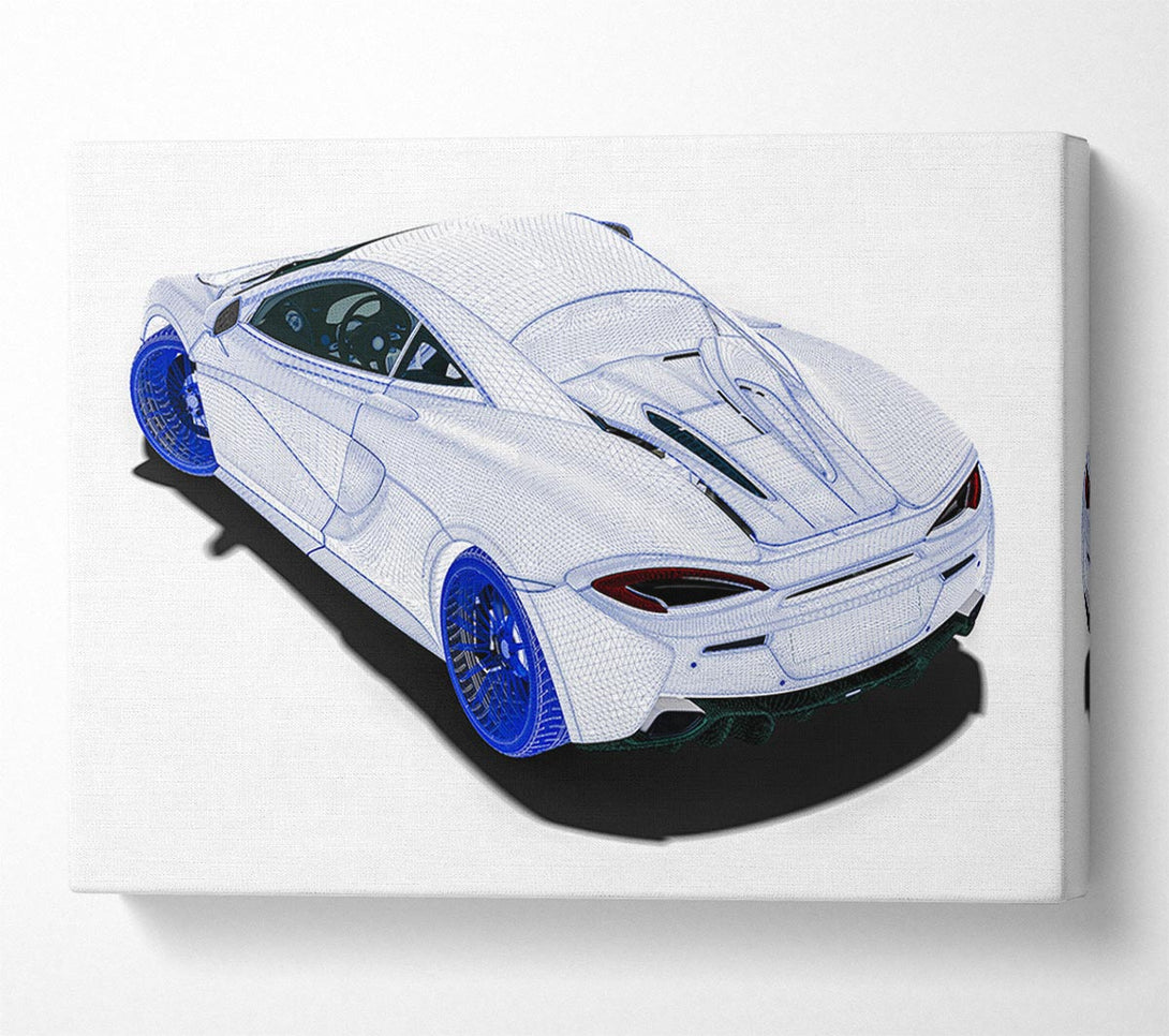  A Canvas Print of Wireframe Concept 1 Canvas Art