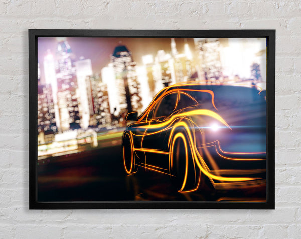 Golden City Framed Print