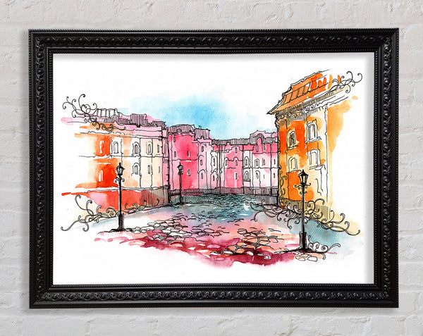 Cobbled Streets 1 Framed Print