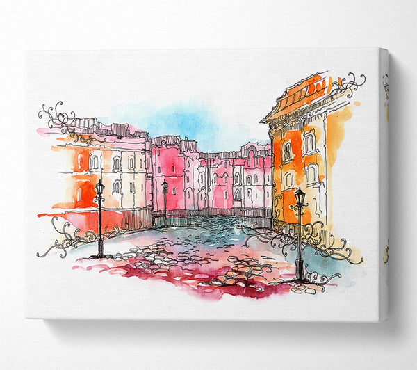  A Canvas Print of Cobbled Streets 1 Canvas Print
