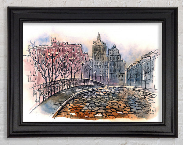 Cobbled Streets Framed Print