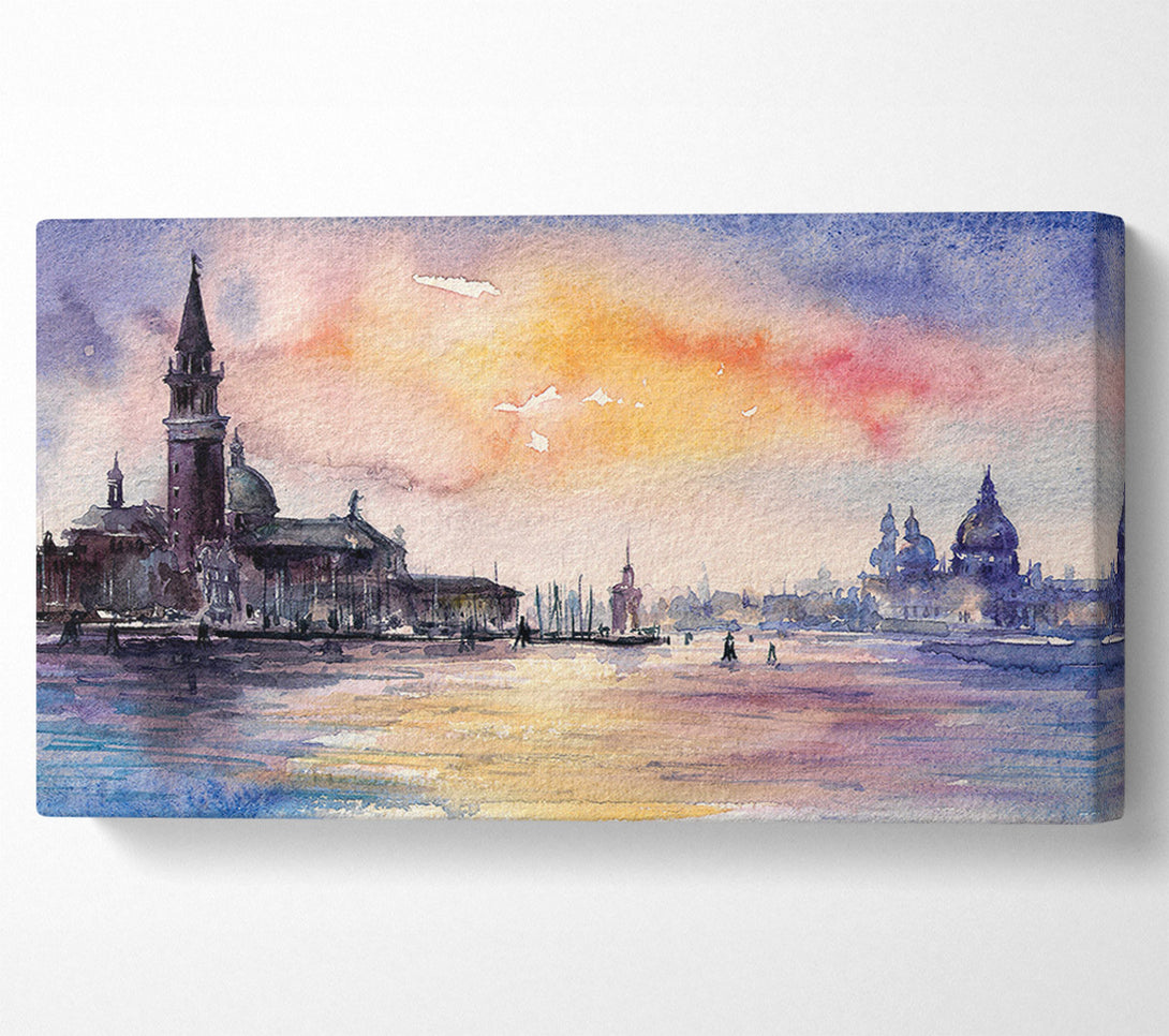  A Canvas Print of Water City Views Canvas Art
