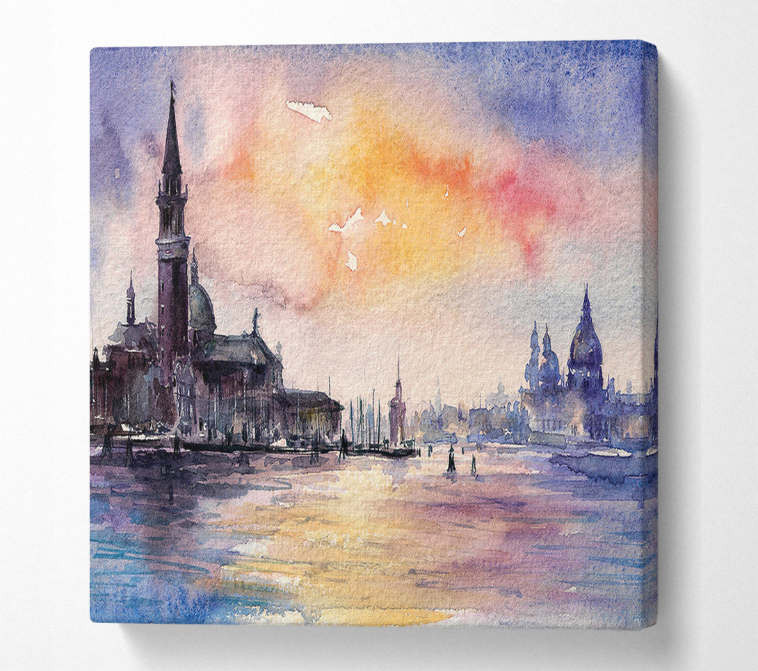  A Canvas Print of Water City Views Canvas Art