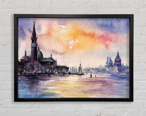 Water City Views Framed Print