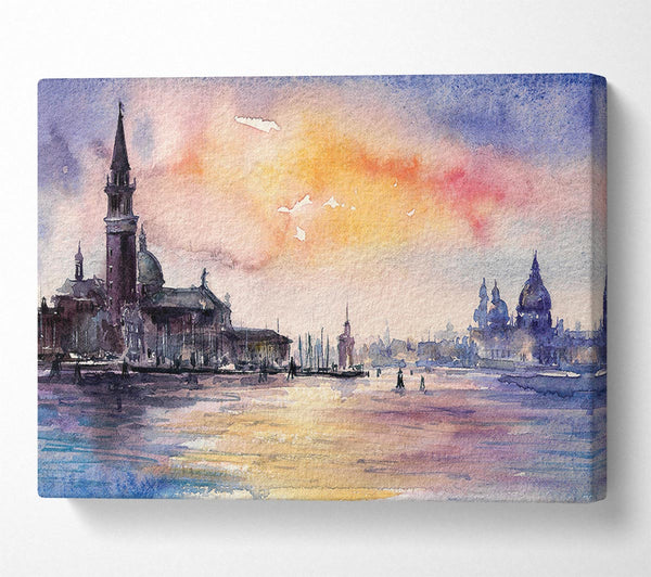  A Canvas Print of Water City Views Canvas Art