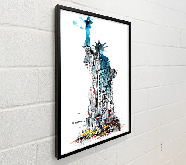 The Big Apple In The Statue Of Liberty