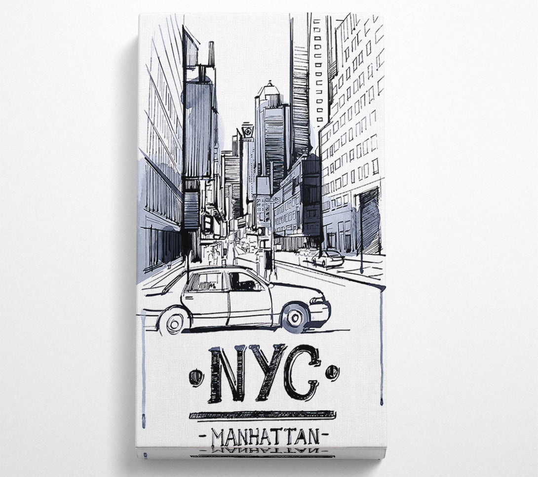  A Canvas Print of NYC Manhattan Canvas Art