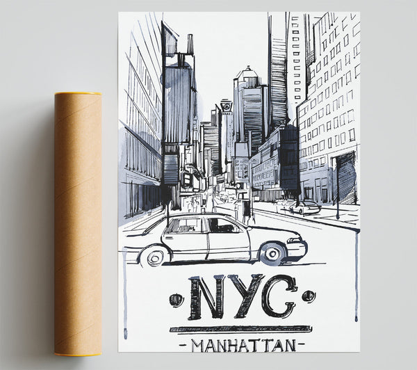 Nyc Manhattan Giclee Print