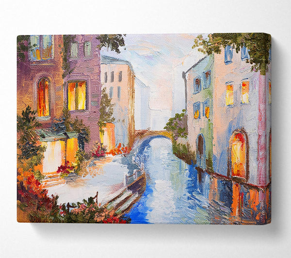  A Canvas Print of Watercolour Glow Canvas Wall Art