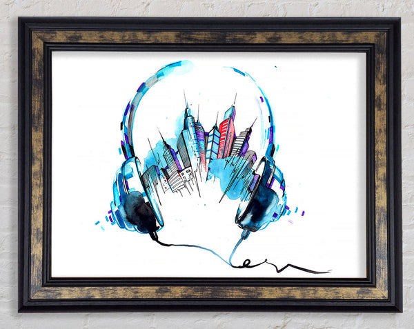 NYC Music Venues Framed Print