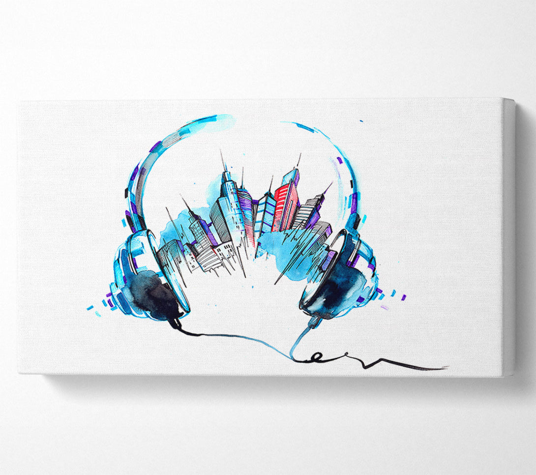  A Canvas Print of NYC Music Venues Canvas Print
