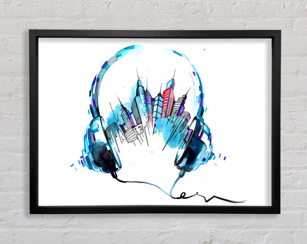 NYC Music Venues Framed Print