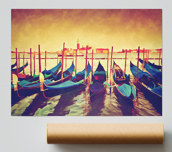 Gondola Line Up 8 Poster