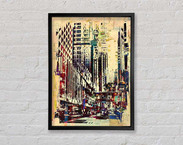 NYC Building Blocks Framed Print