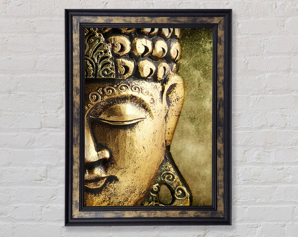 Golden Buddha Framed Print