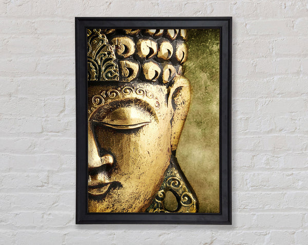 Golden Buddha Framed Print