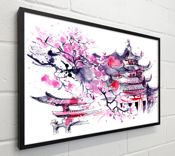 Chinese Village Red And