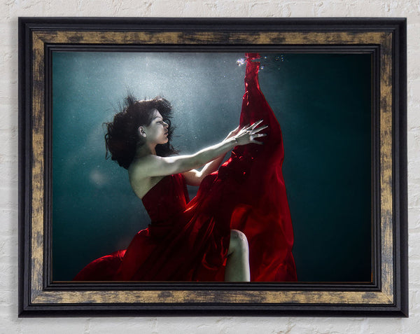 Underwater Ballgown Framed Print