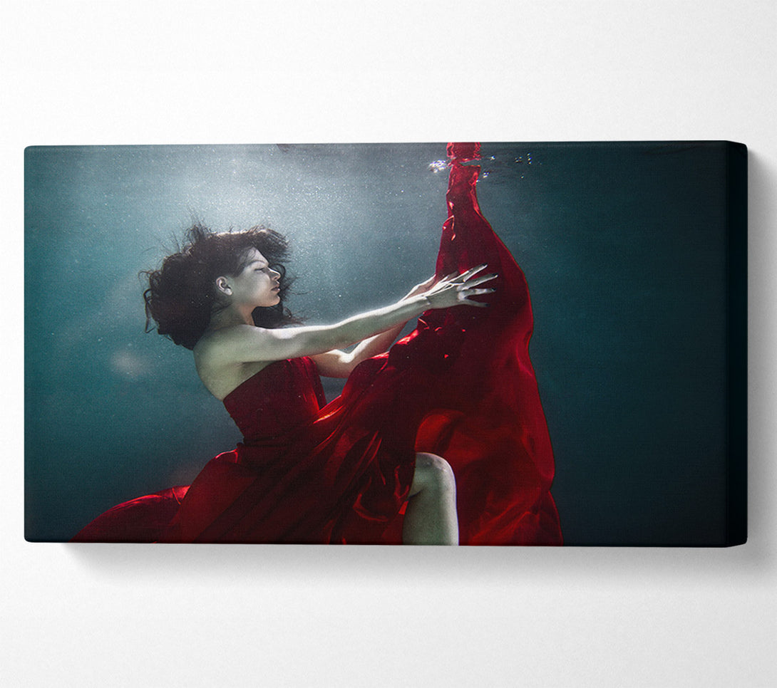  A Canvas Print of Underwater Ballgown Canvas Print