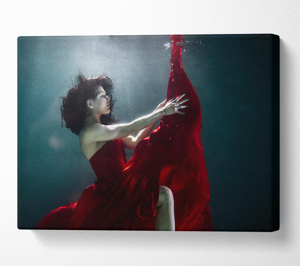  A Canvas Print of Underwater Ballgown Canvas Print