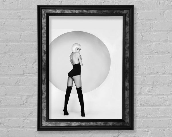 Blonde Sunrise Boots Framed Print