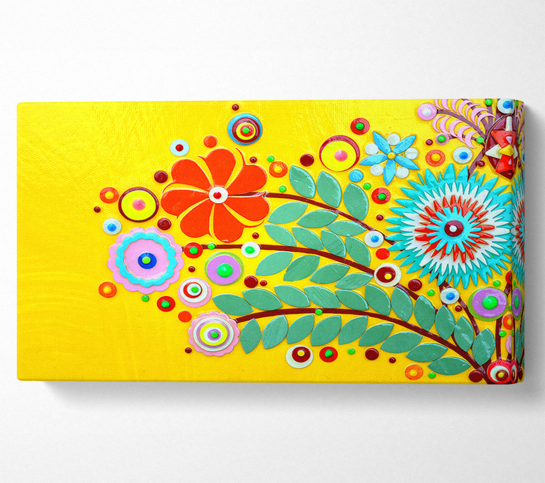  A Canvas Print of Circus Flowers Canvas Wall Art