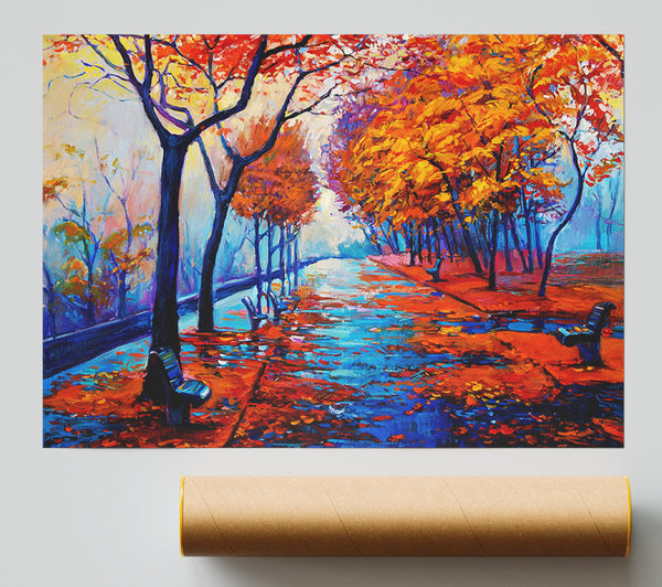 Autumn Blues 1 Giclee Print