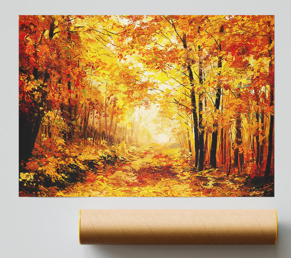In The Depths Of The Golden Trees Giclee Print