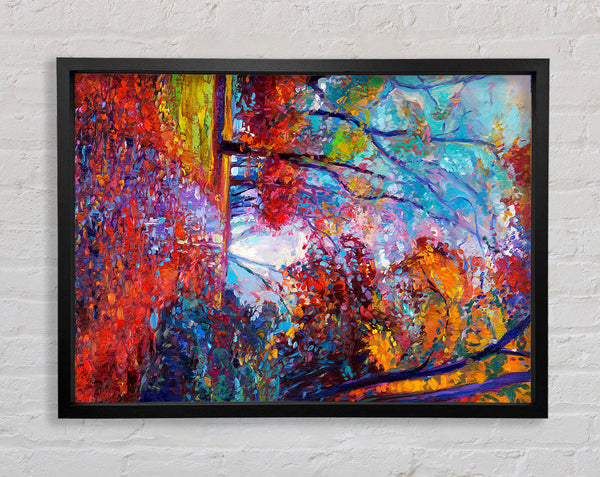 Red Leaves Fallen Framed Print
